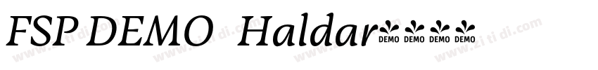 FSP DEMO   Haldar字体转换
